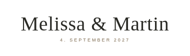 Melissa & Martin Logo
